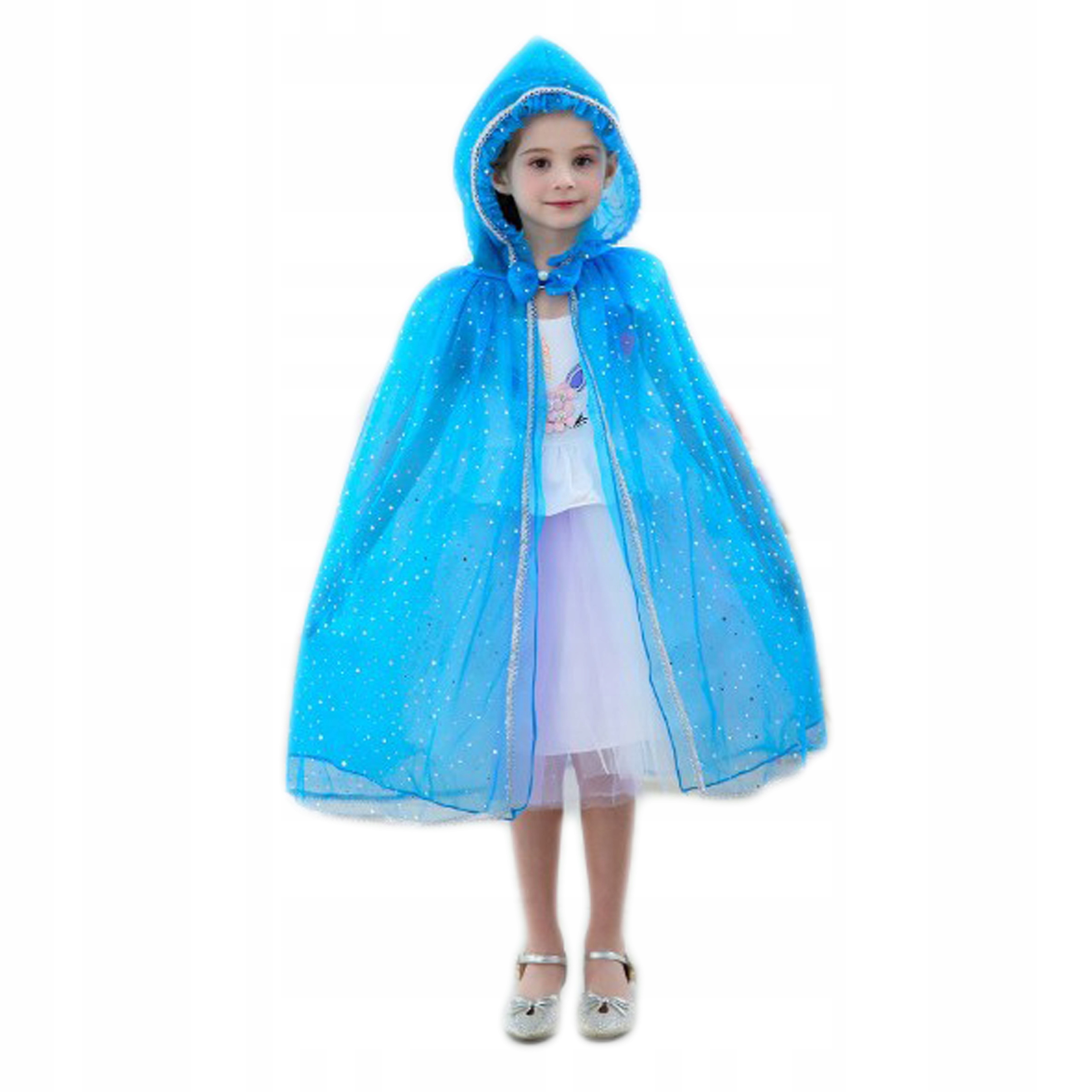 PELERYNA ELSA ELZA KRAINA LODU KSIĘŻNICZKI KOPCIUSZEK STRÓJ NA BAL KARNAWAŁ Rozmiar uniwersalny