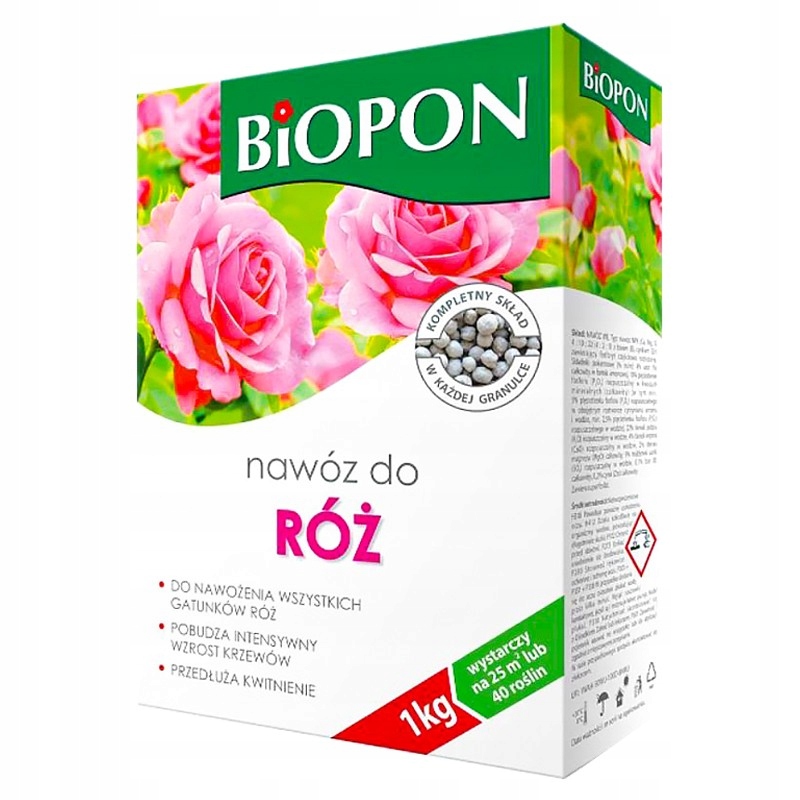

Silny Nawóz do Róż wzmacnia Róże Wybarwia Biopon