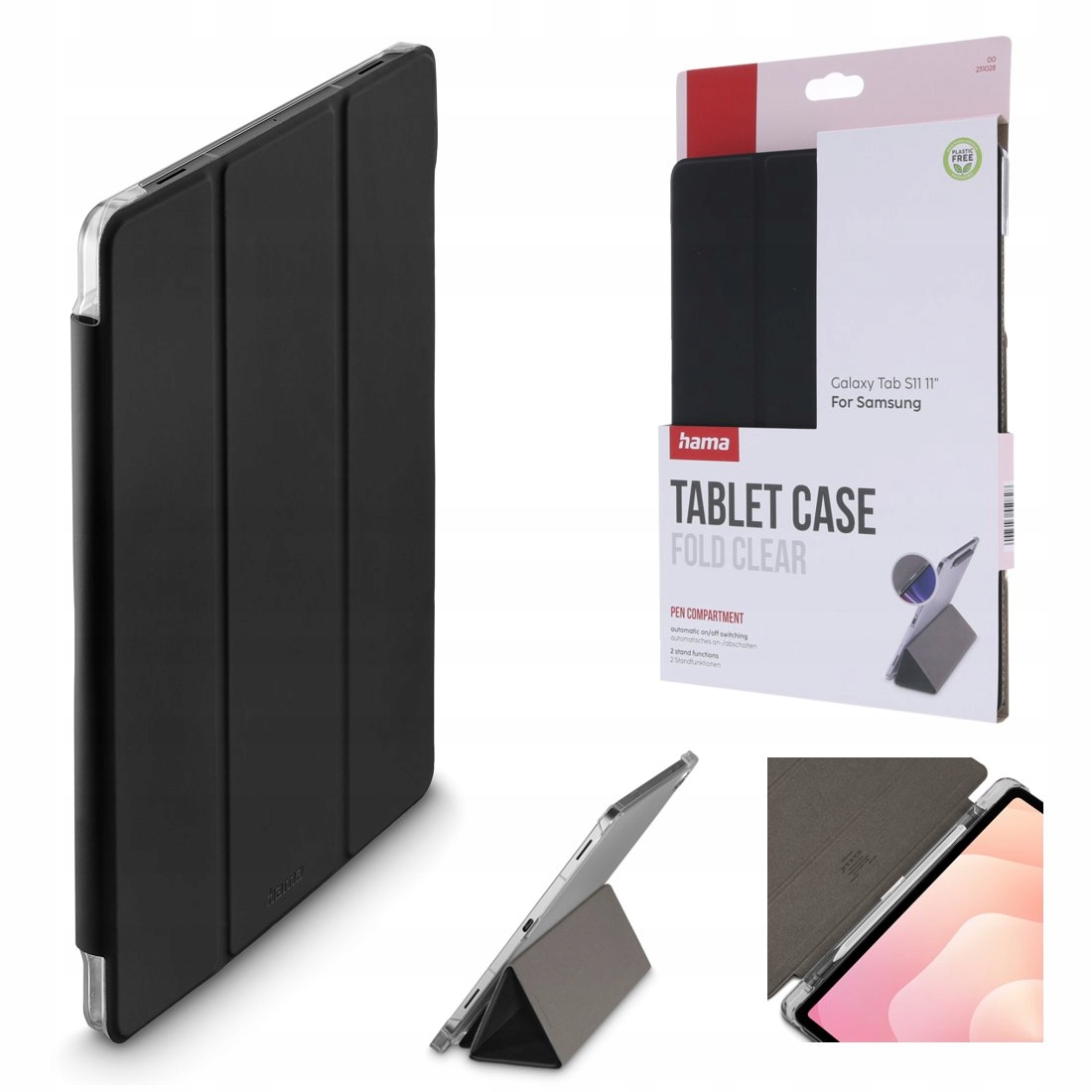 Hama Etui Fold Clear Z Miejscem Na Rysik Samsung Galaxy Tab S11 11" Futerał