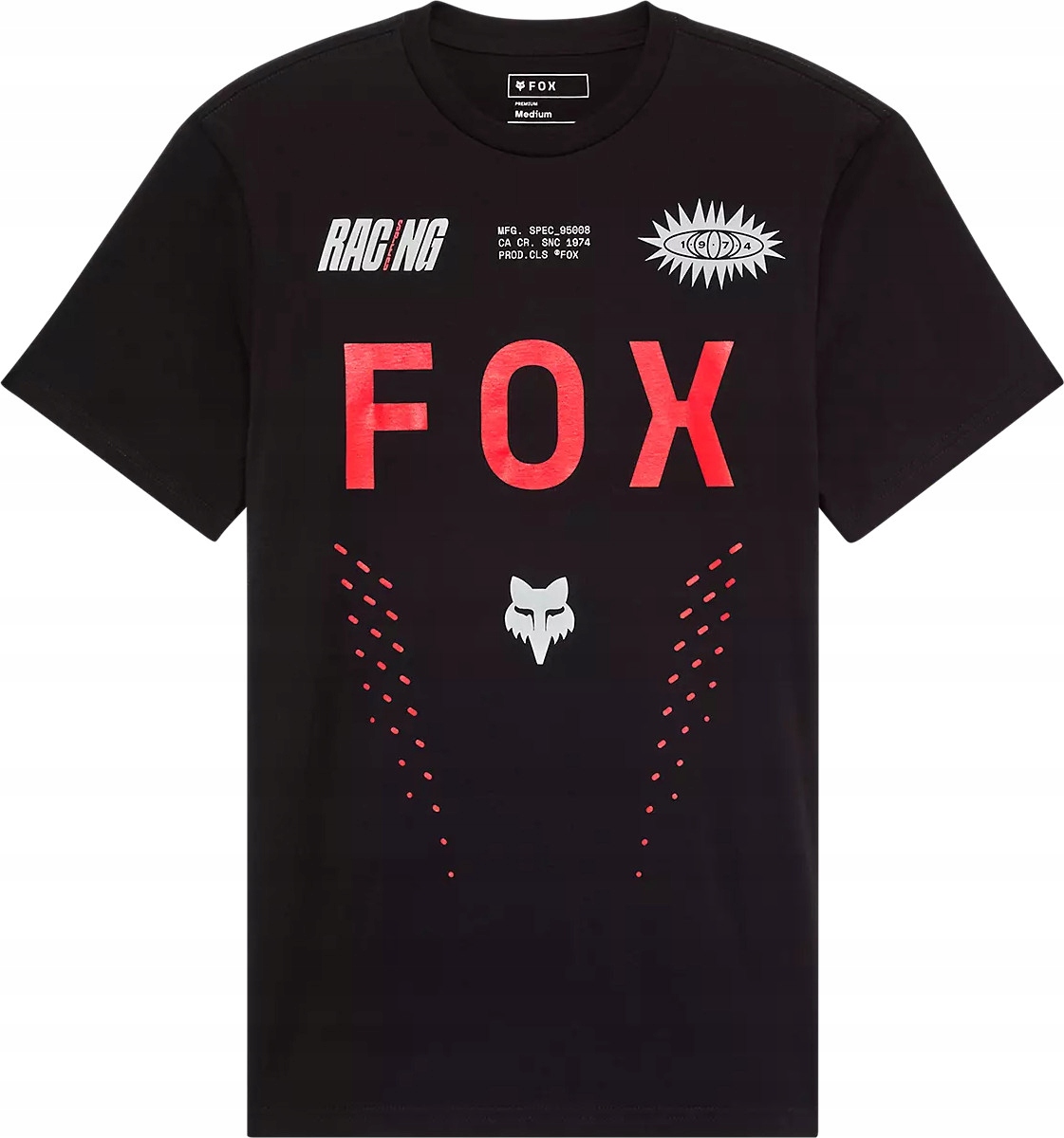 Tričko Bavlněné tričko Fox Shield Ss Premium Tee Black vel. M