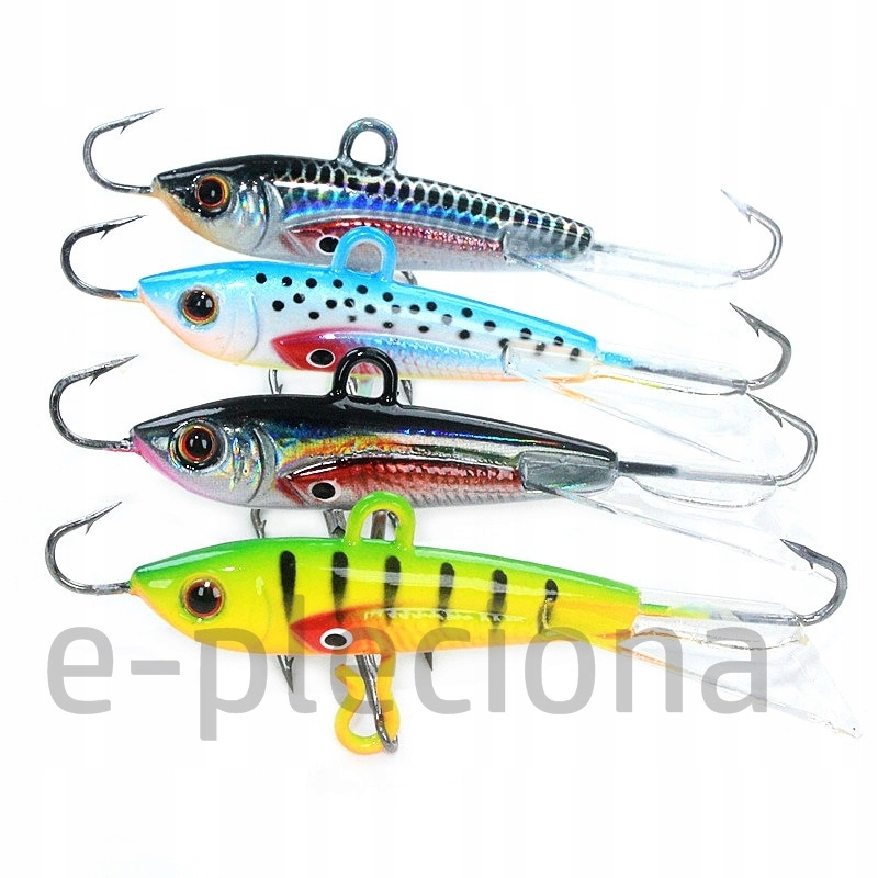 Błystki podlodowe balansówki 6cm 10,5g 4 szt. jak Rapala Premium
