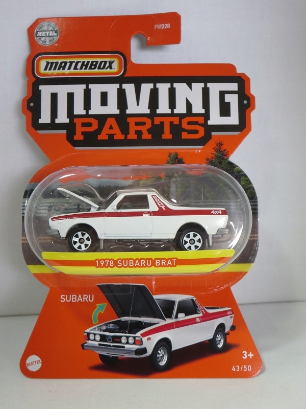 Matchbox 1:64 Moving Parts Subaru Brat 1978 white