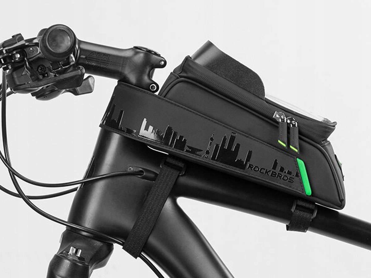 Etui torba sakwa na rower uchwyt rowerowy na ramę RockBros 029-1BK Czarne R