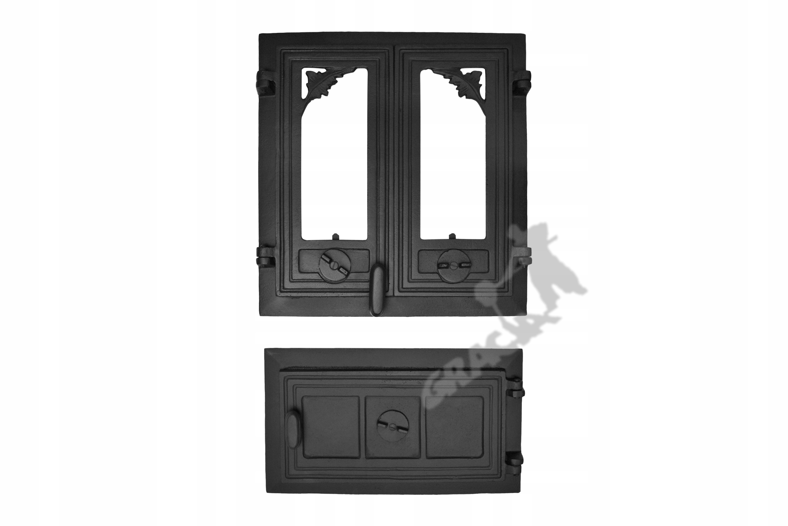 ZESTAW E5 - 43X41CM+23X40CM PRAWE DRZWI ŻELIWNE
