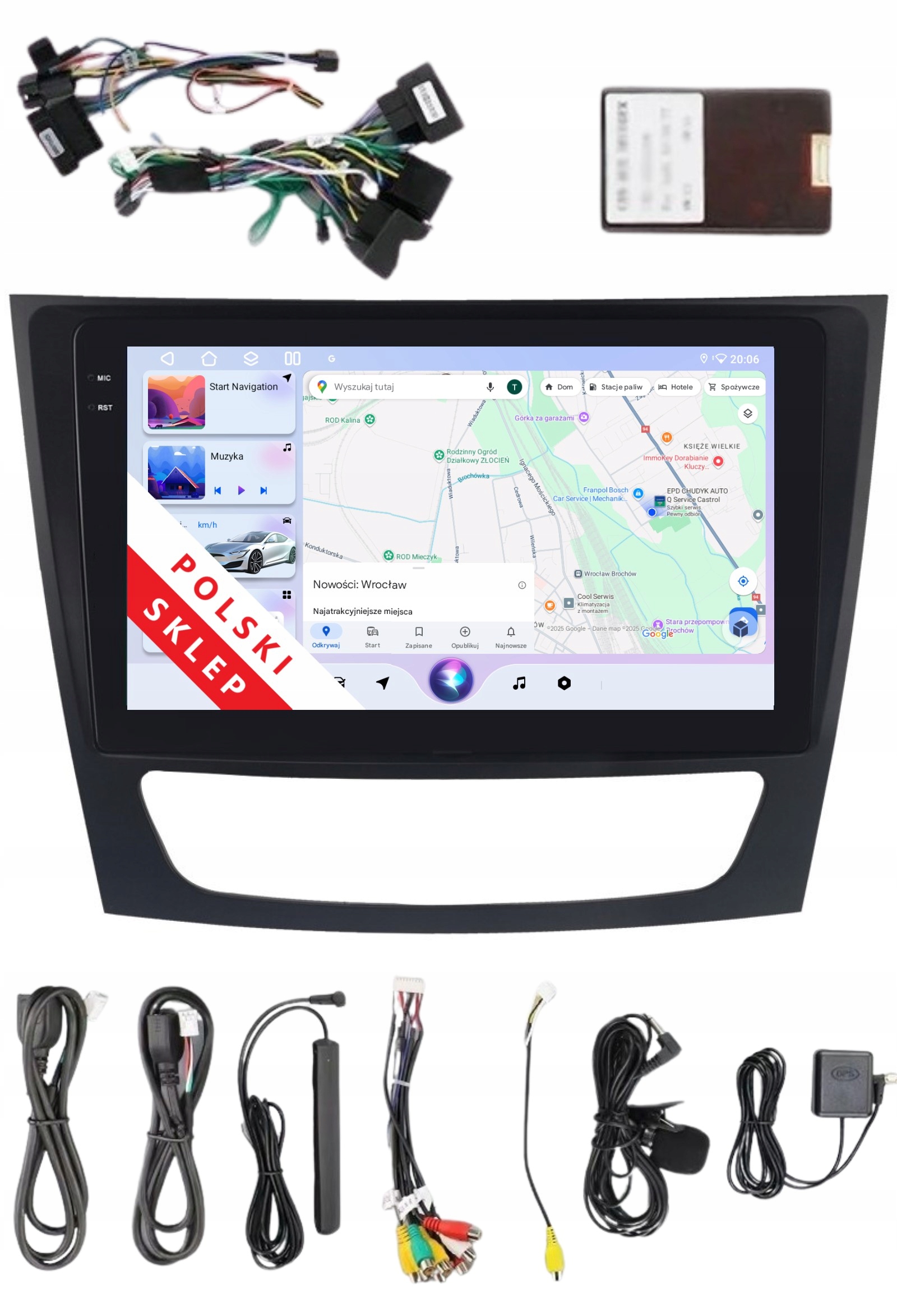 Rádio 2DIN Android Mercedes Cls W219 E W211 G W463 3/32 Gb Dsp Carplay Lte