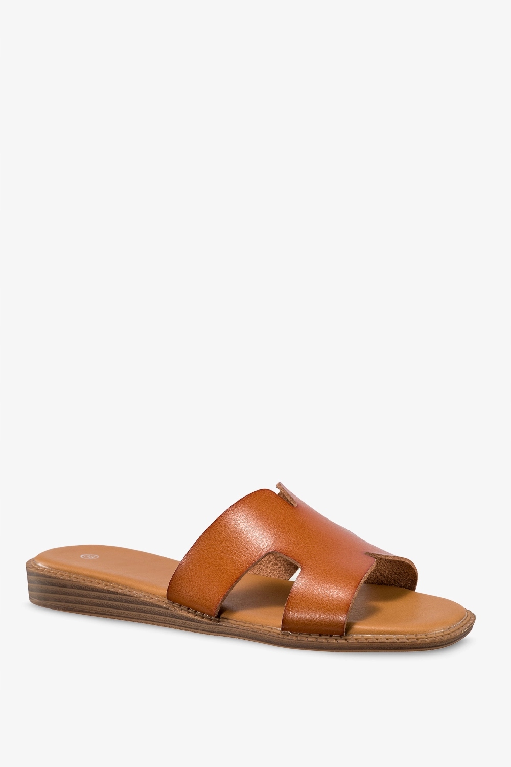 BRĄZOWE KLAPKI DAMSKIE PŁASKA PODESZWA LEKKIE WYGODNE OBUWIE NA LATO r 39 Stan opakowania oryginalne