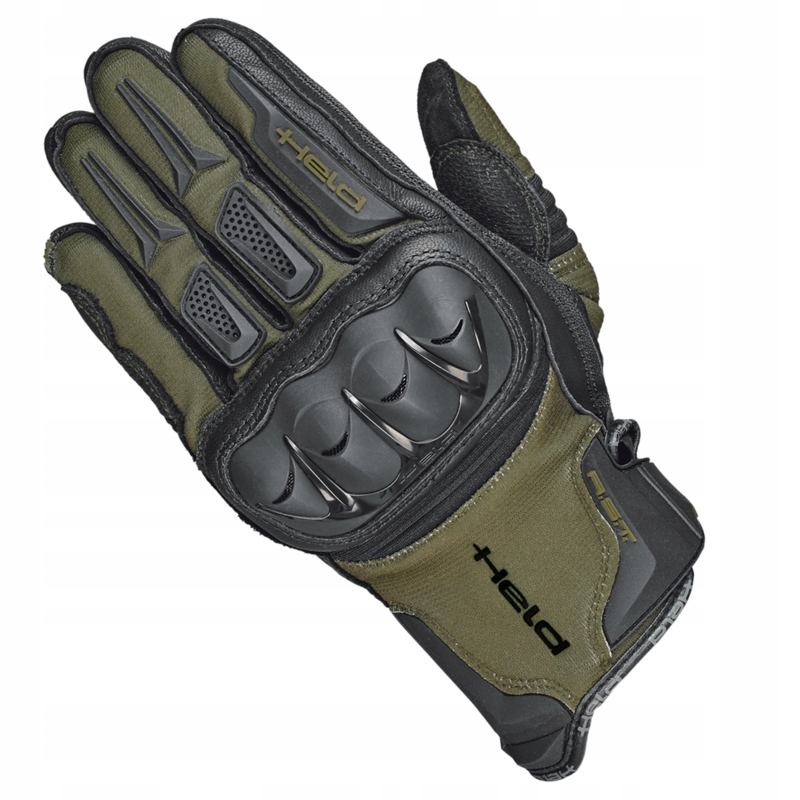 Koženo-textilné Rukavice Held Sambia Military Green 11