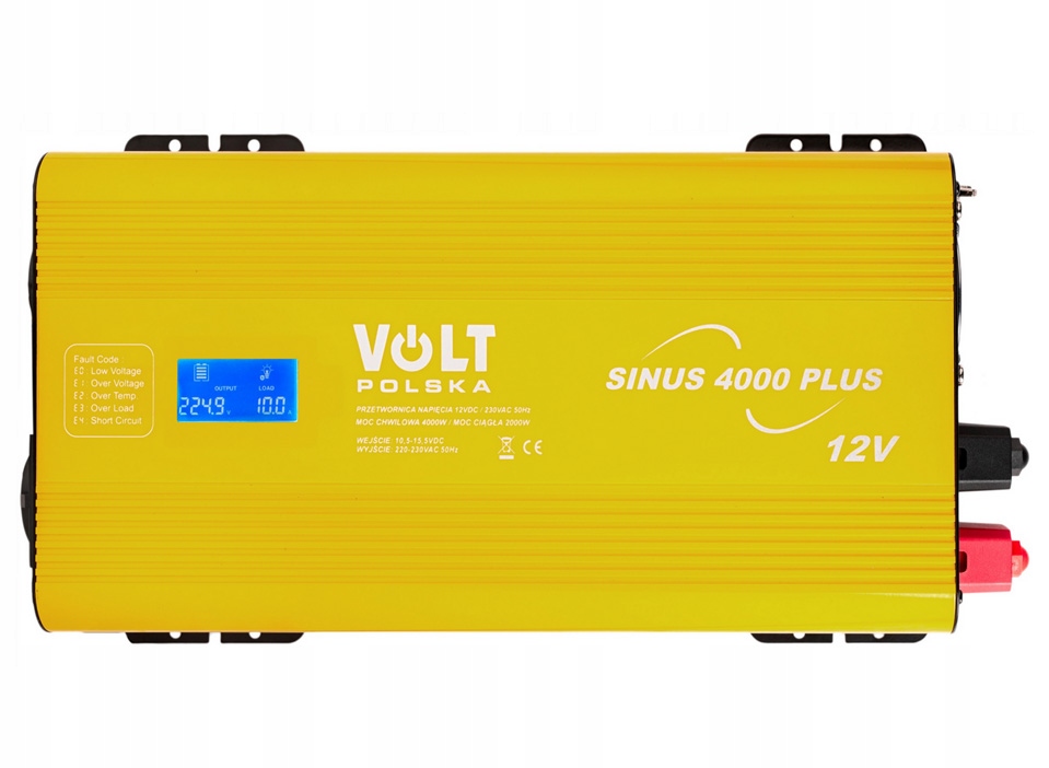 Przetwornica Volt Polska Sinus Plus 4000 inwerter 12V na 230V 2000/4000W