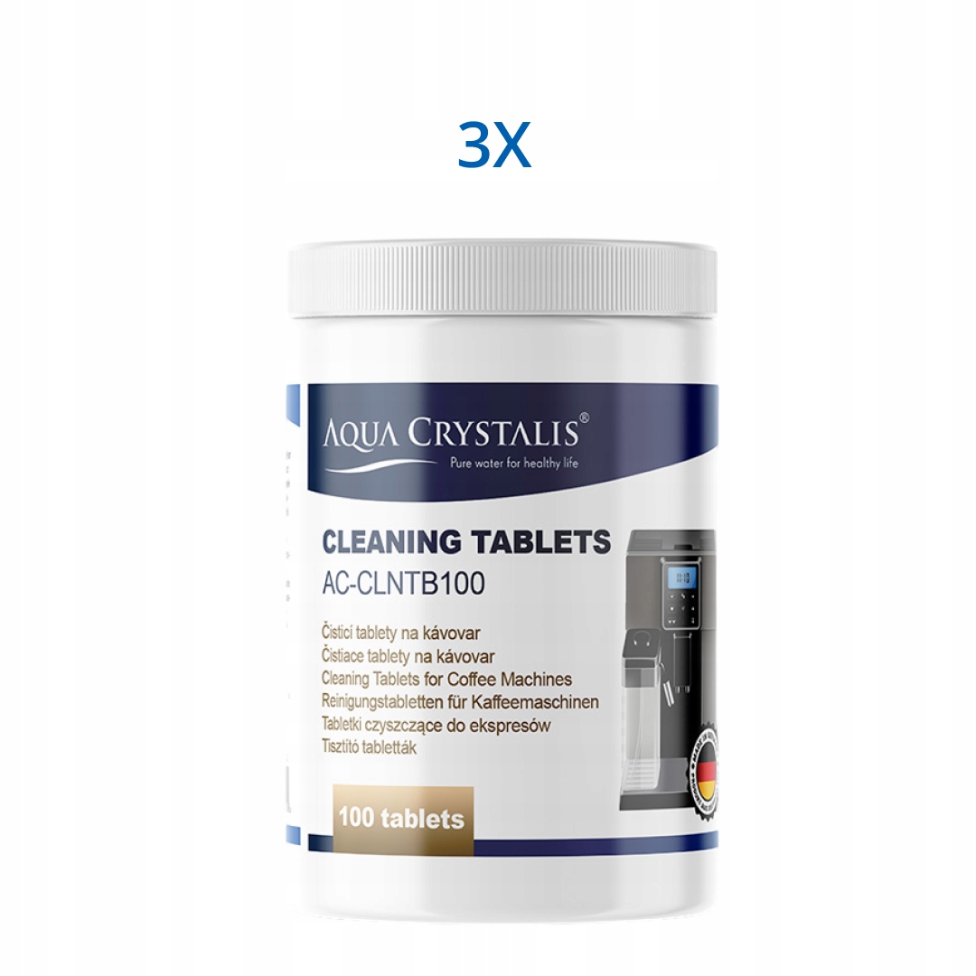 Čisticí tablety Aqua Crystalis AC-CLNTB100 na čištění kávovarů (100x2g)