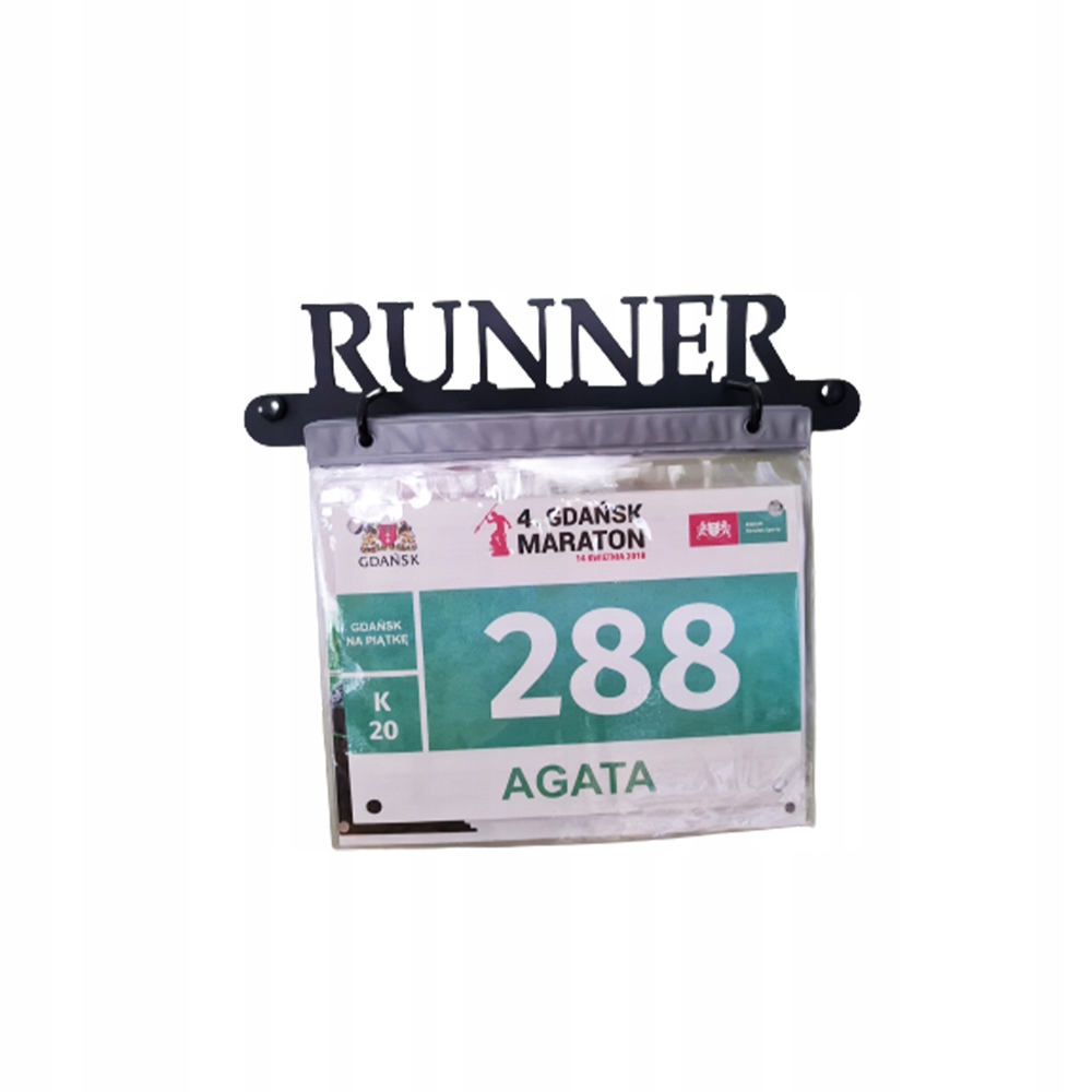 

Wieszak na numery startowe Runner 10 koszulek