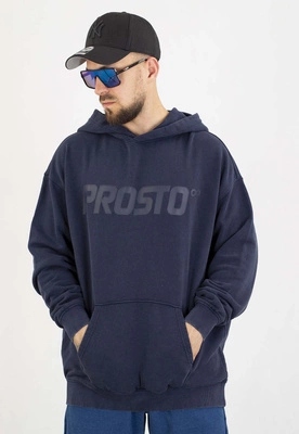 Mikina Prosto S kapucí Big Log, sepraná granátová