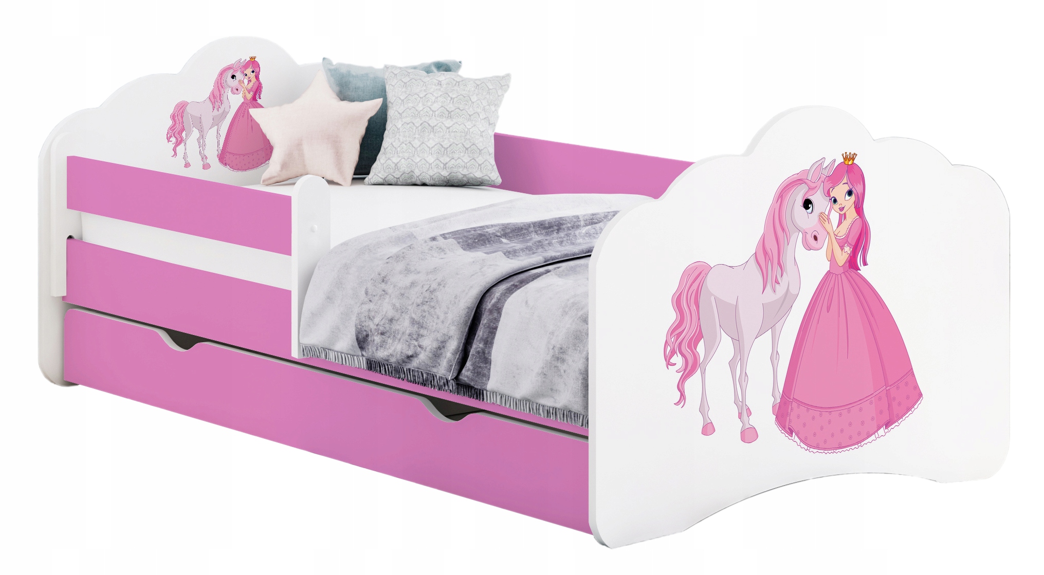 КРОВАТЬ ??? РЕБЕНКА? ЯЩИКАМИ MOBI 140/70 - РОЗОВЫЙ