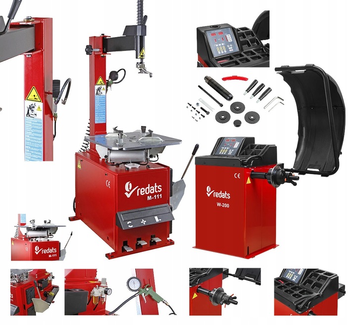 Комплект монтажний верстат M111 + балансувальний верстат W200 REDATS