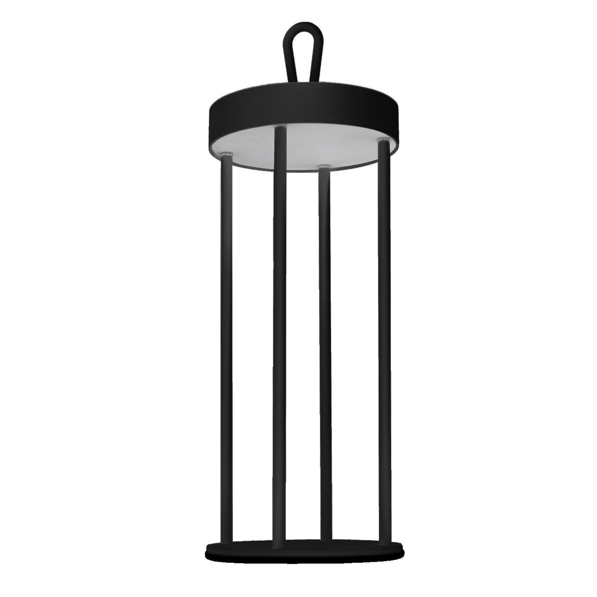 Centúry Led vonkajšia stolná lampa Athena nabíjacia Usb 3000K IP54 čierna