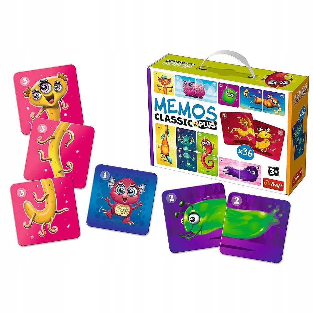 Memo ClassicPlus Cute monsters TREFL Praca zbiorowa EAN (GTIN) 5900511022735