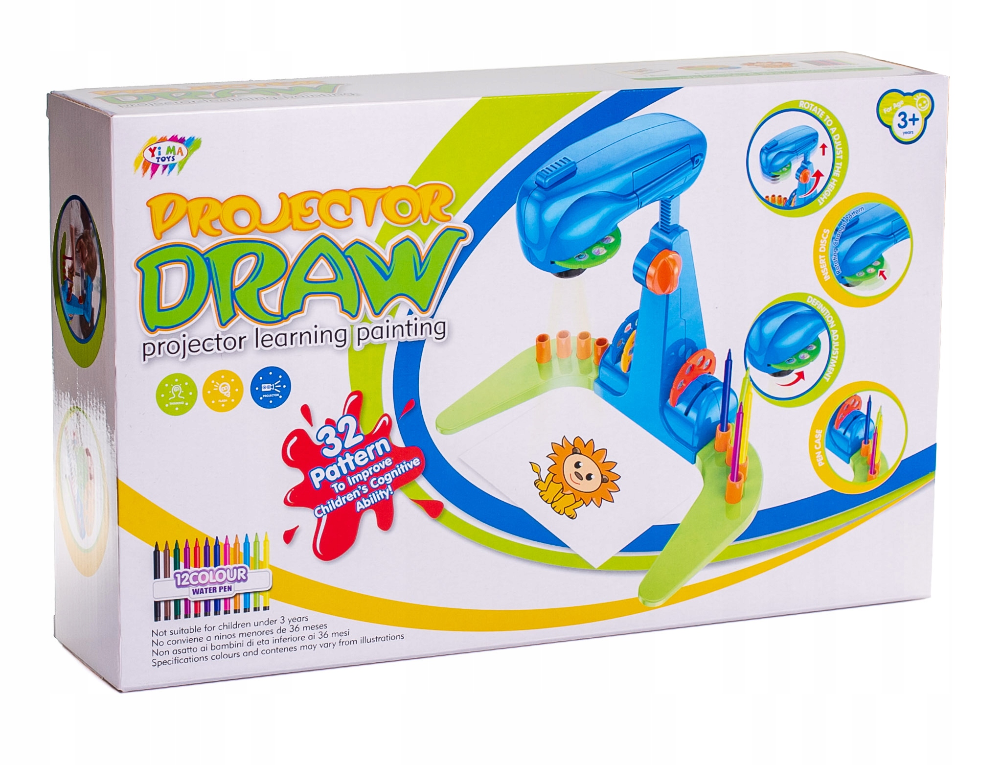 Projektor RZUTNIK DO RYSOWANIA 32 slajdy mazaki Marka Doris