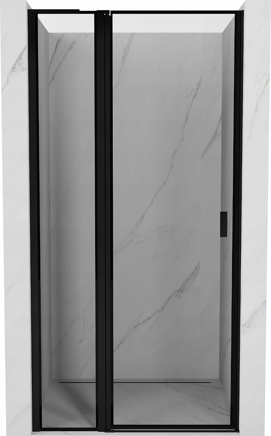 Mexen Mist L Skleněné Dveře Levé 120 cm Černý Rám 8A4L-120-70-L