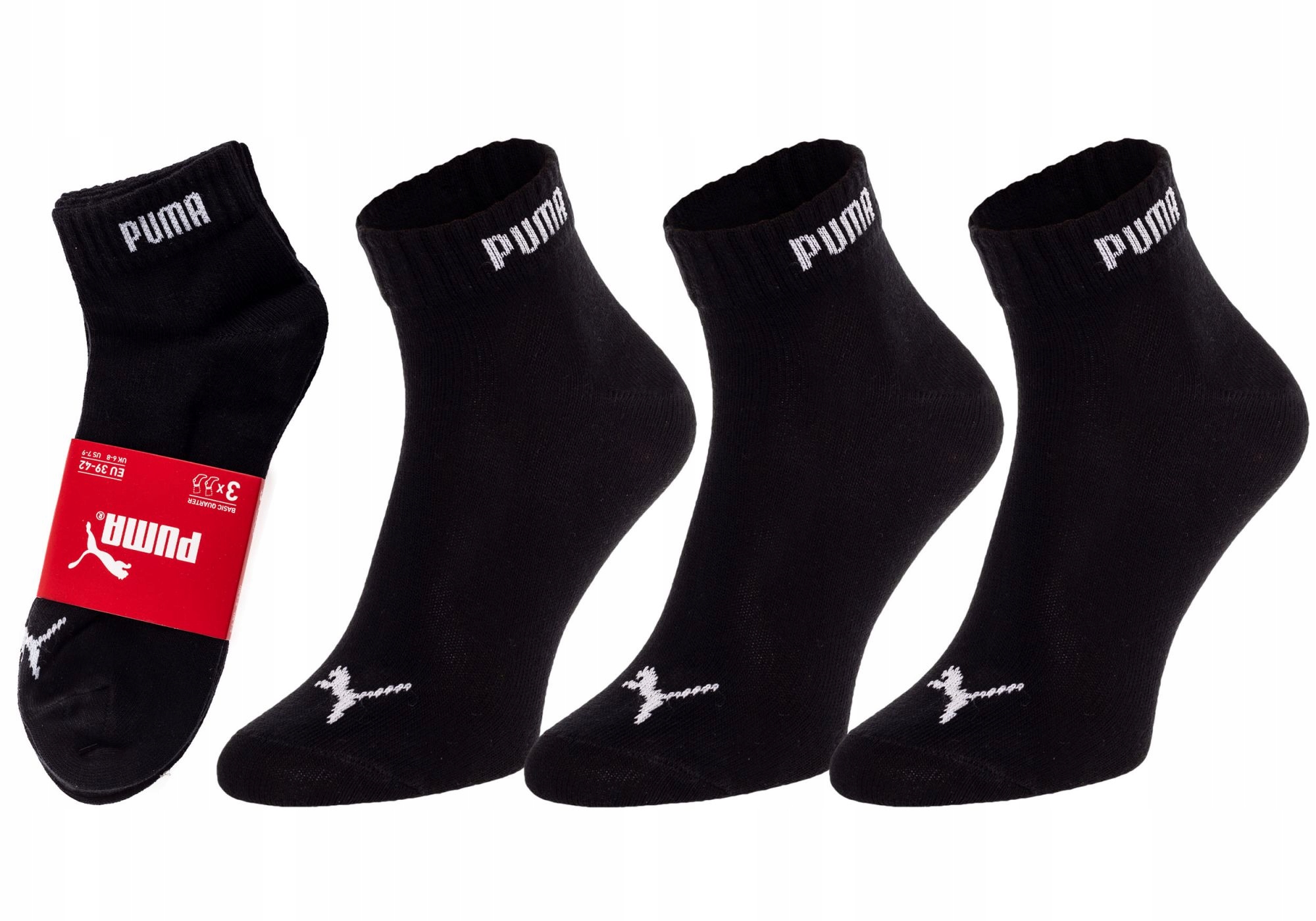 

Puma Skarpety Skarpetki Stopki 3P Czarne r.43-46