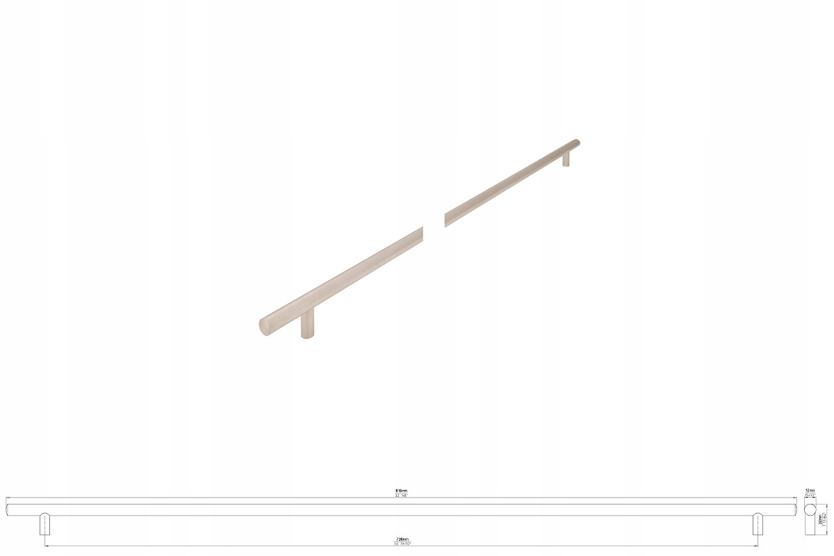 Nábytková úchytka Siro 885-816ZN4 nikl matná, saténová