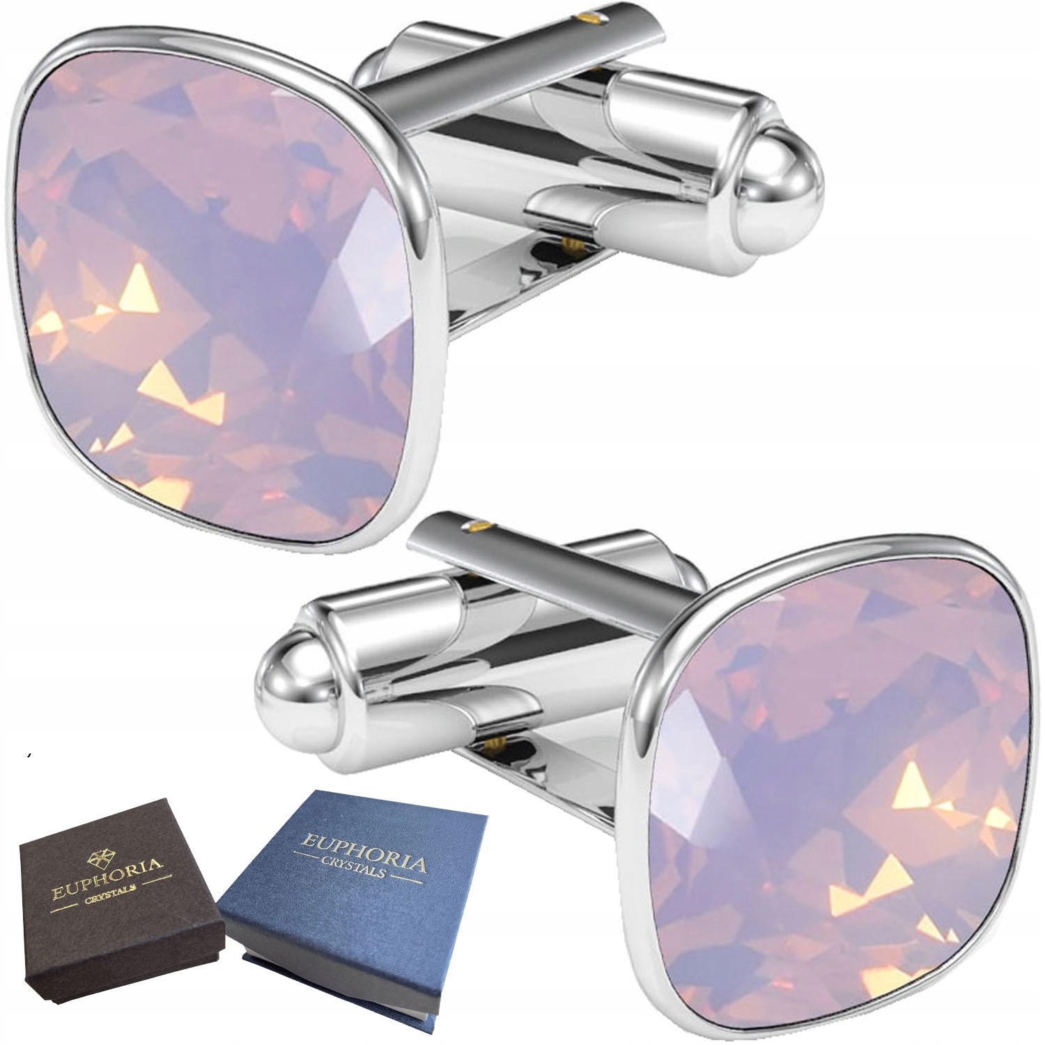 Manžetové knoflíčky na košile Stříbrné Elegantní Křišťál Pánské Dámské