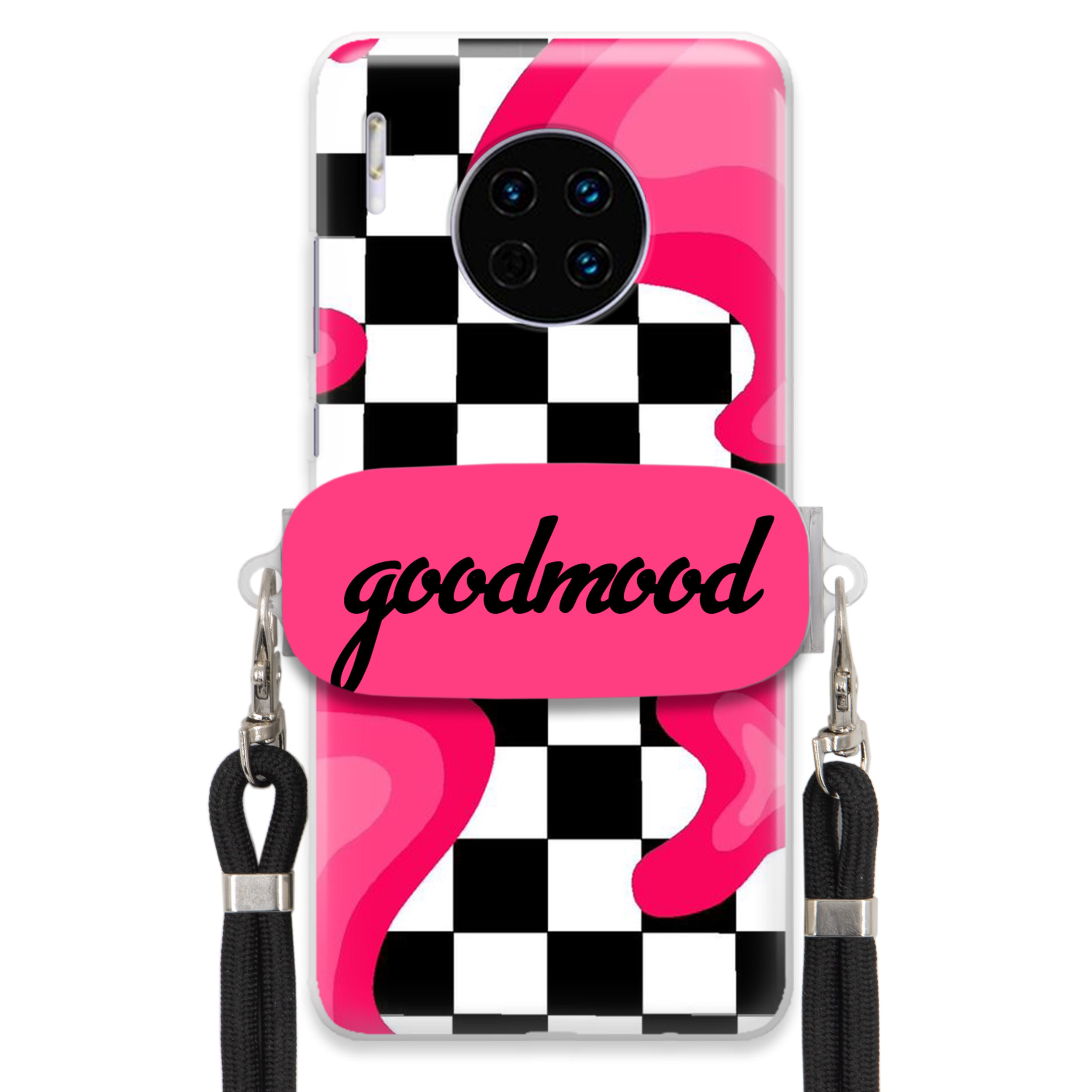 Puzdro Na Huawei Mate 30 Sada Case Držiak Na Vodítko Čierna Pre Teen Splash