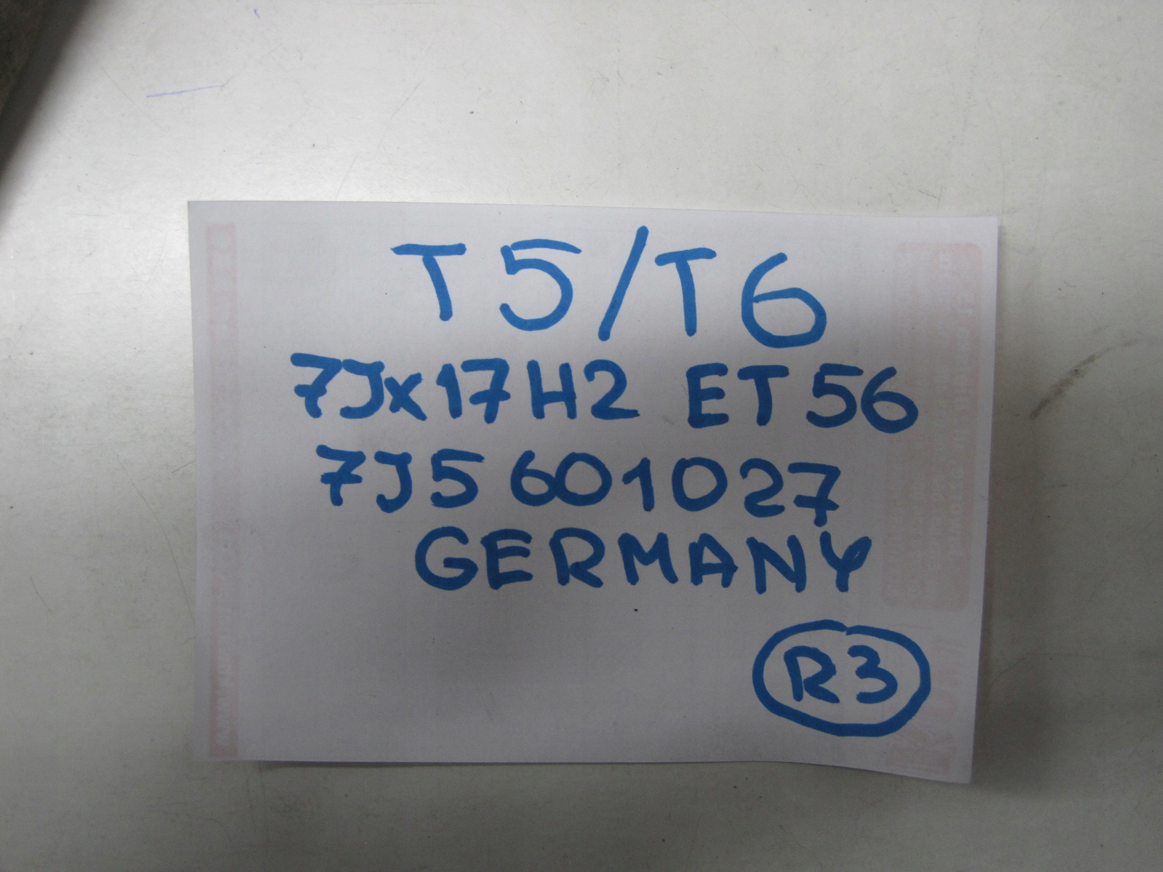disc discs metal VW T5 T6 7J5601027 17" ET56