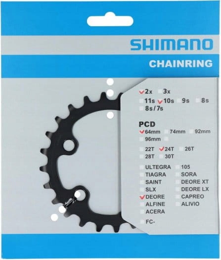 Zębatka treking Shimano Deore FC-M6000 24T