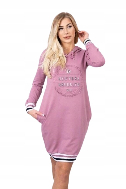 Šaty Brooklyn tmavě růžová