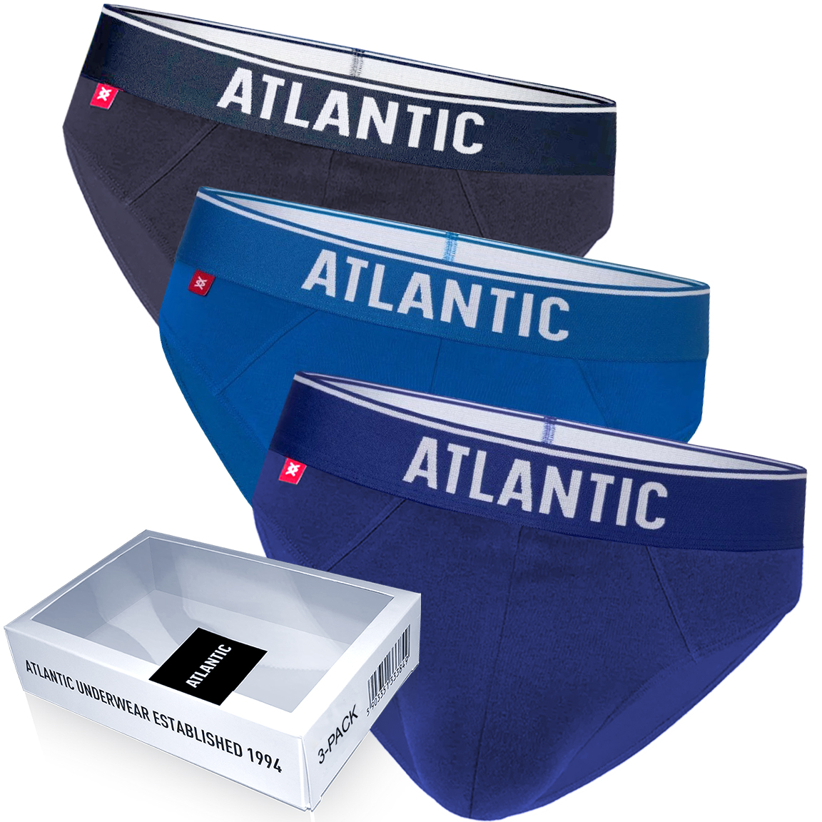 

Atlantic 3-PACK majtki slipy męskie 3MP sport L