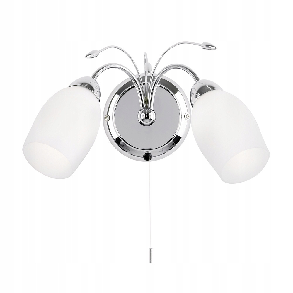 Endon Meadow Nástěnné svítidlo Chrom 2xE14 40W Stmívatelná šňůra IP20