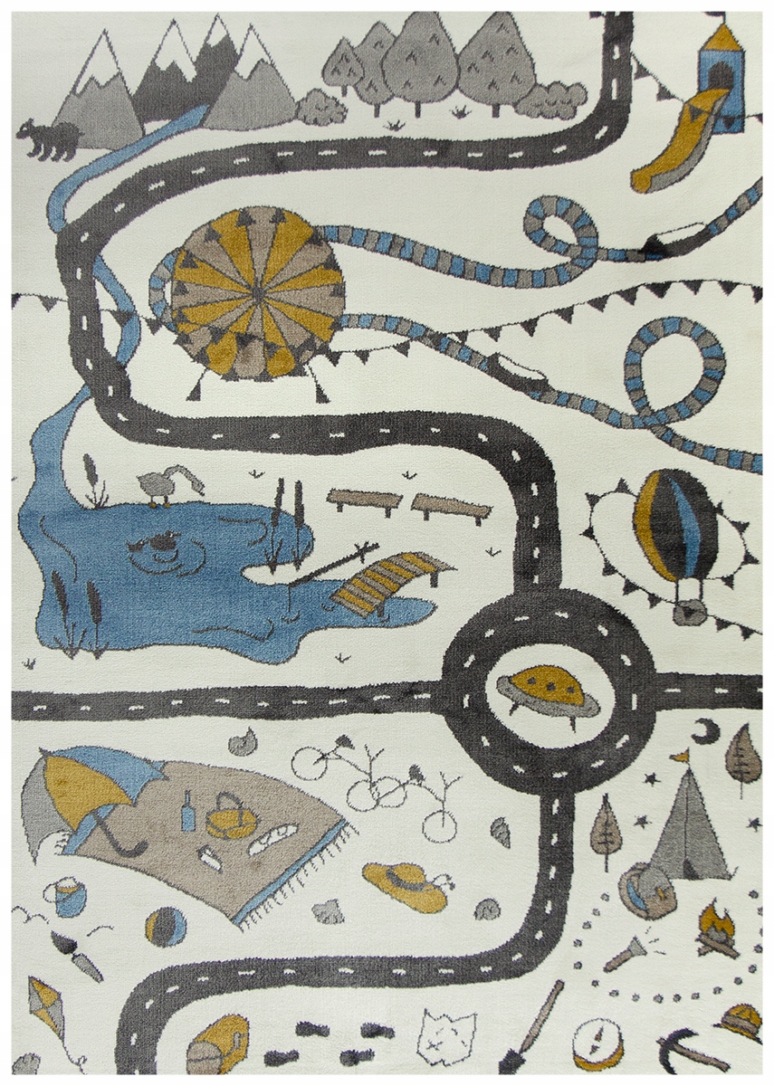 80x150 cm Miękki Dywan Agnella Soft Do Pokoju Dziecka Uliczki