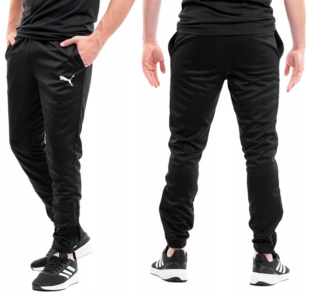Spodnie Dresowe Męskie Puma teamRISE Sportowe Dresy Treningowe Czarne M