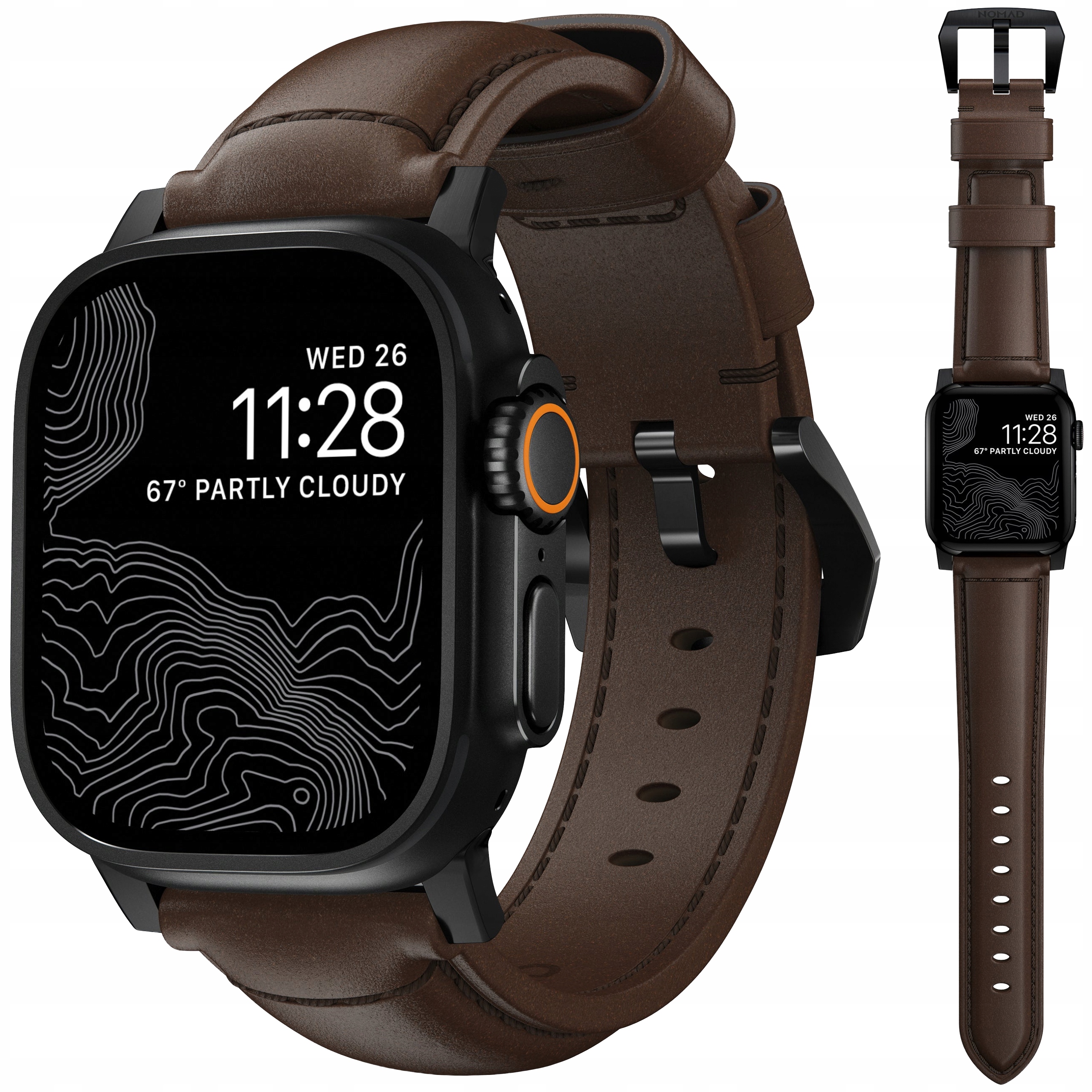 Nomad Traditional Band Kožený Řemínek pro Apple Watch 49 46 45 44 mm