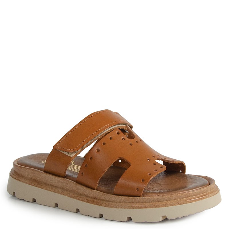 Lemar 40440 Hnědé Kožené Nazouváky 38