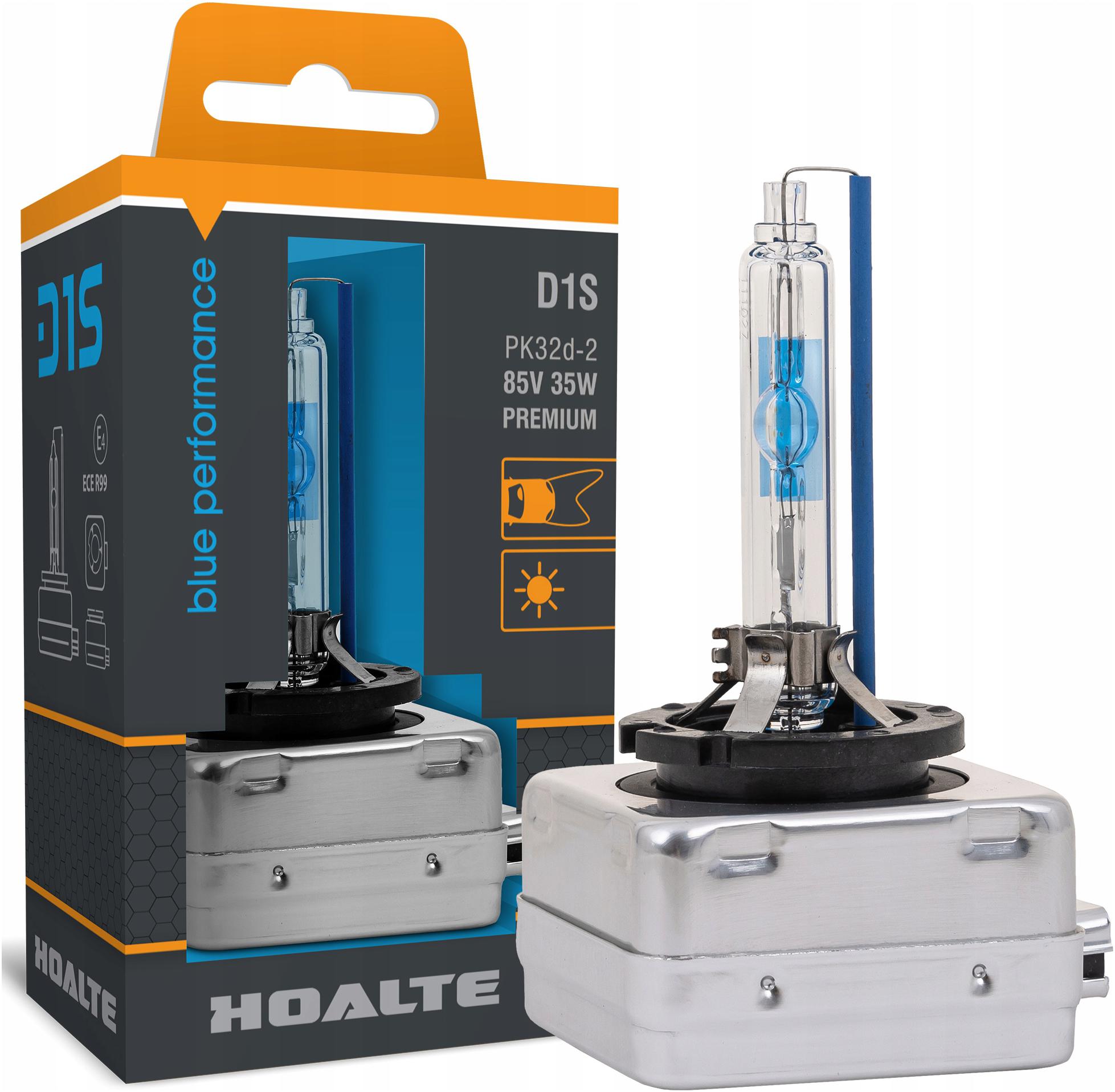Hoalte D1S Żarnik Xenon Palnik Ksenonowy 6200K Blue Premium +100% 35W 85V