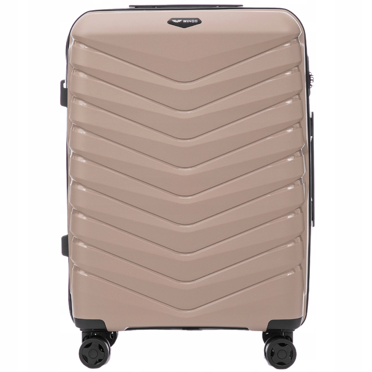 Tvrdá kabinová taška Wings z polypropylenu PHX02 S Champagne
