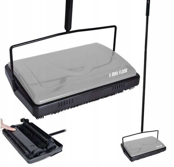 Vysavač, tři rotační kartáče a dvě gumové kartáče