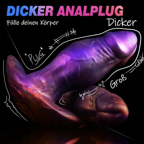 LARGE SILIKON Duży Korek Analny Dildo Realistyczny Trener Miękki — miniatura 2