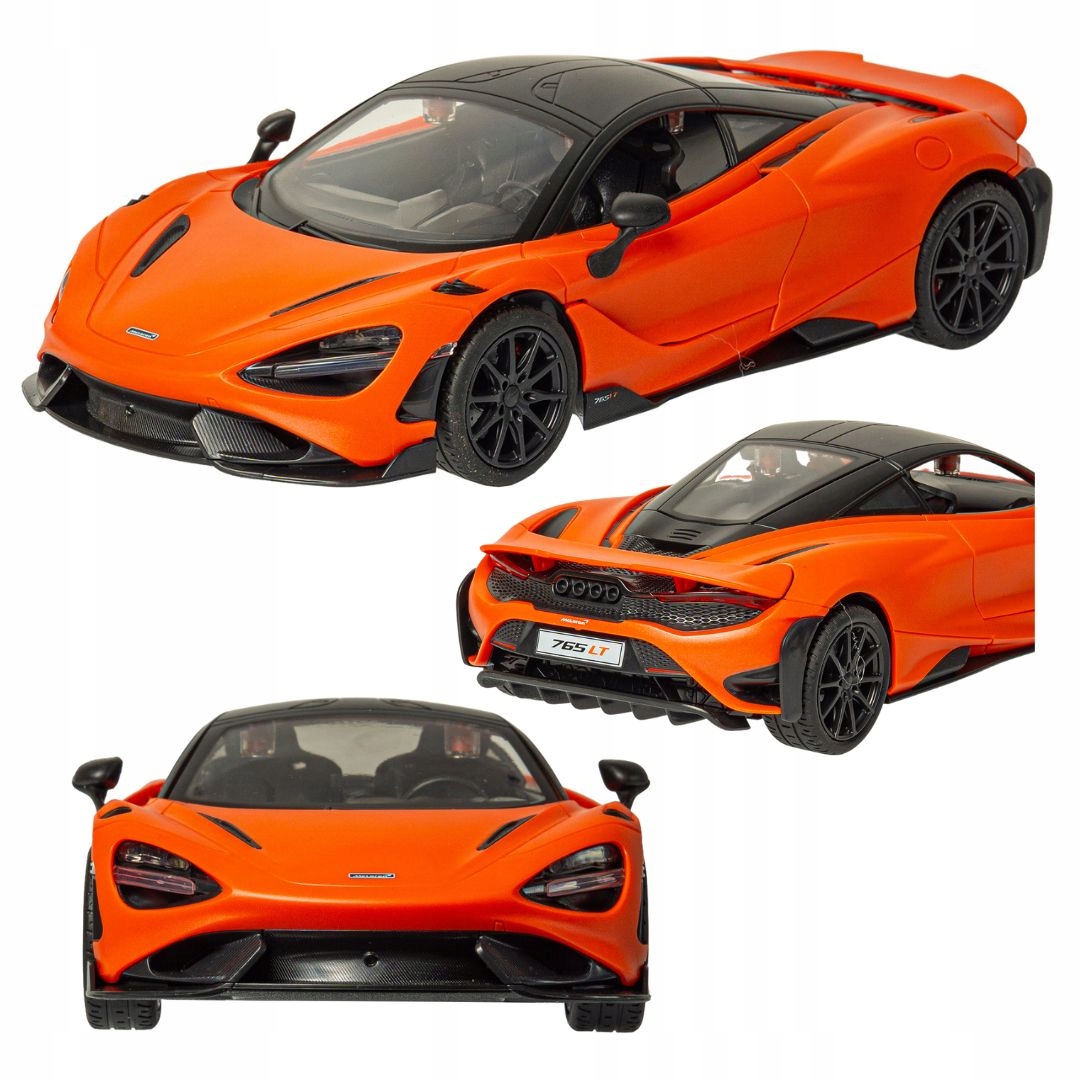 Dálkově ovládaný sportovní automobil McLaren 765LT Rc auto 1:16 oranžový