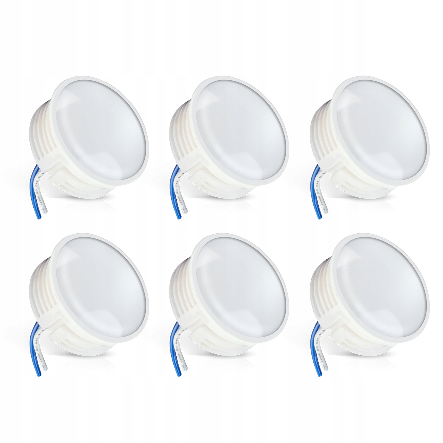 Sada 6x Led modul Insert 6,5W 6000K Milky