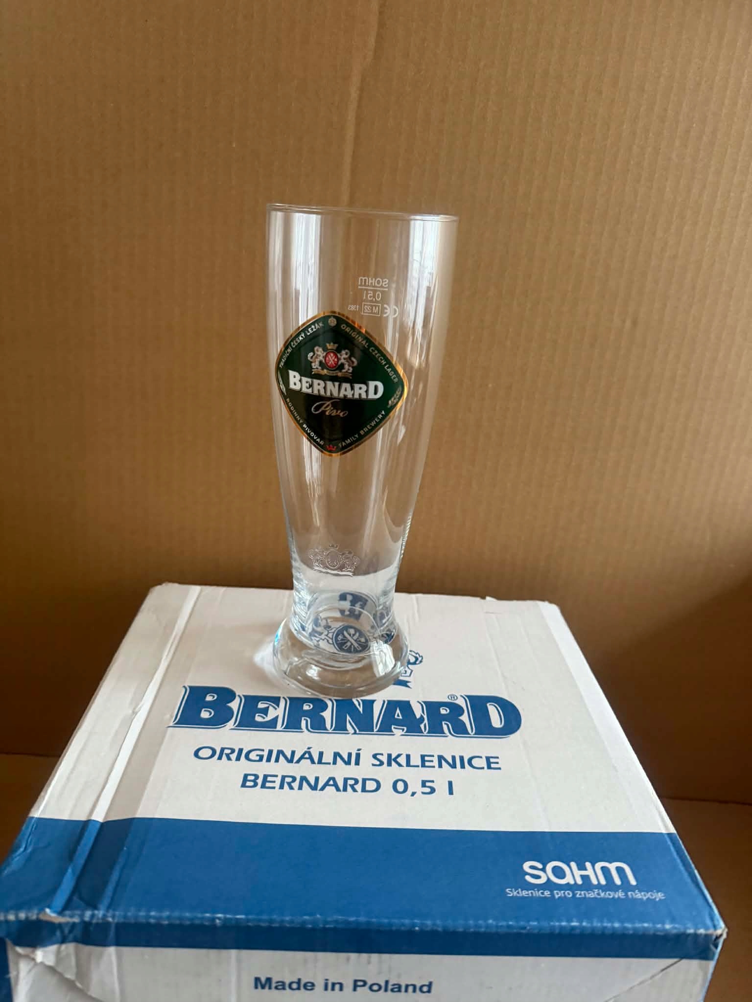 Kufle sklenice Bernard 0.5 500 ml pivní sklenice na pivo sklenice 6 ks sada
