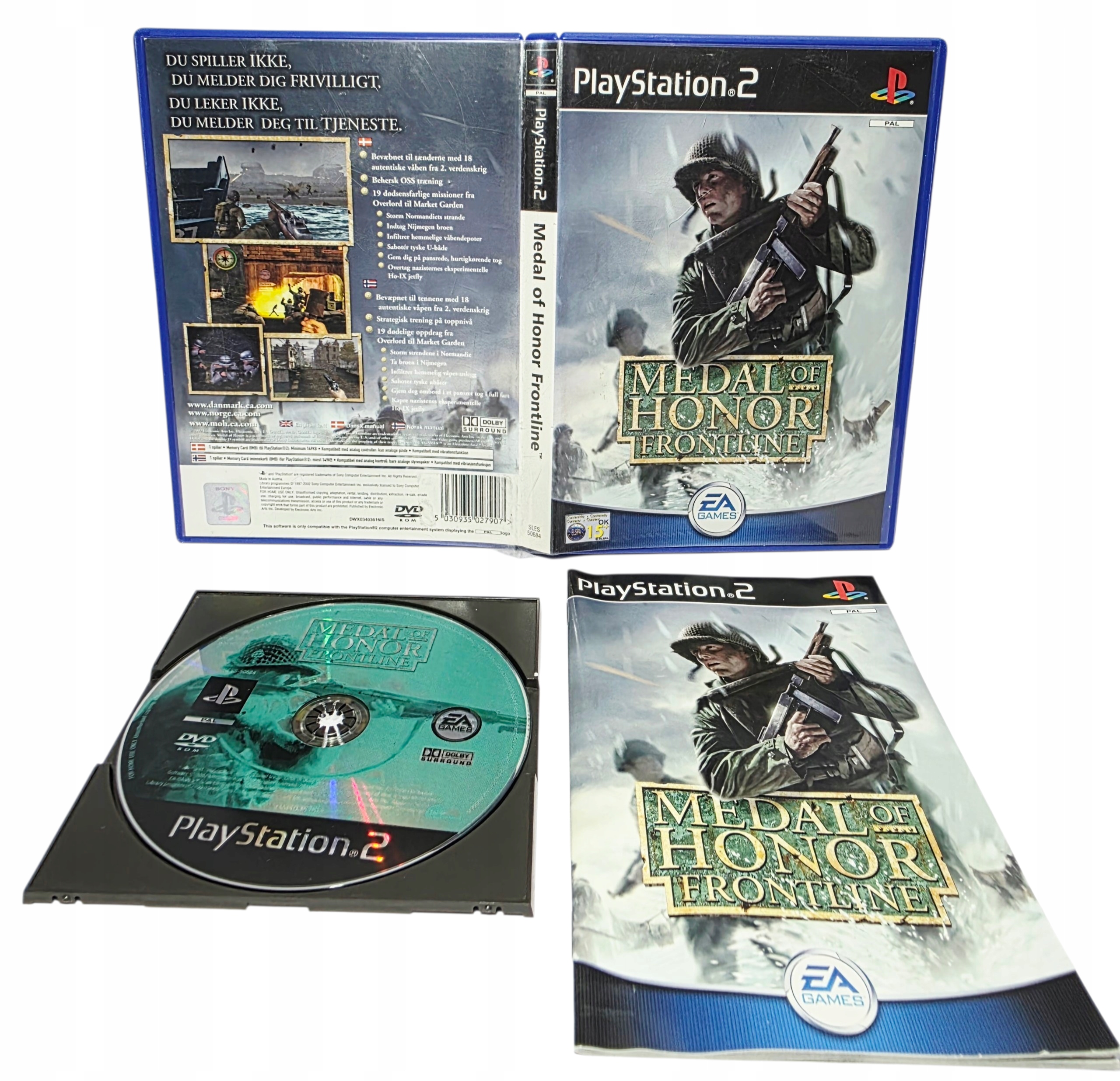 MEDAL OF HONOR FRONTLINE PS2 CZYTAJ OPIS !
