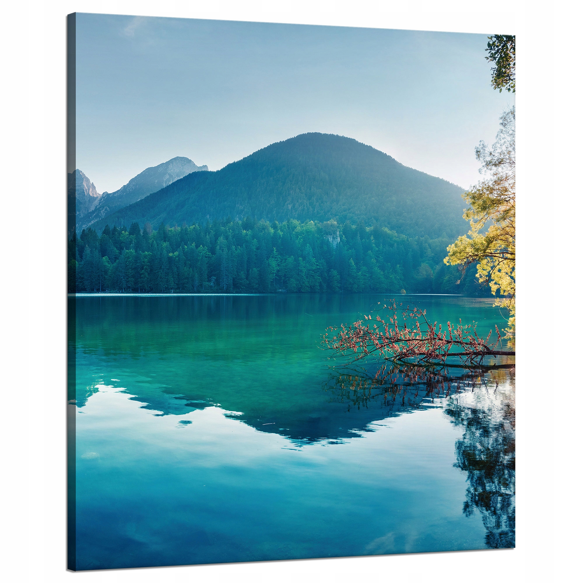 Obraz na plátně Slunce nad horami Jezero Voda Klid 80x100 cm