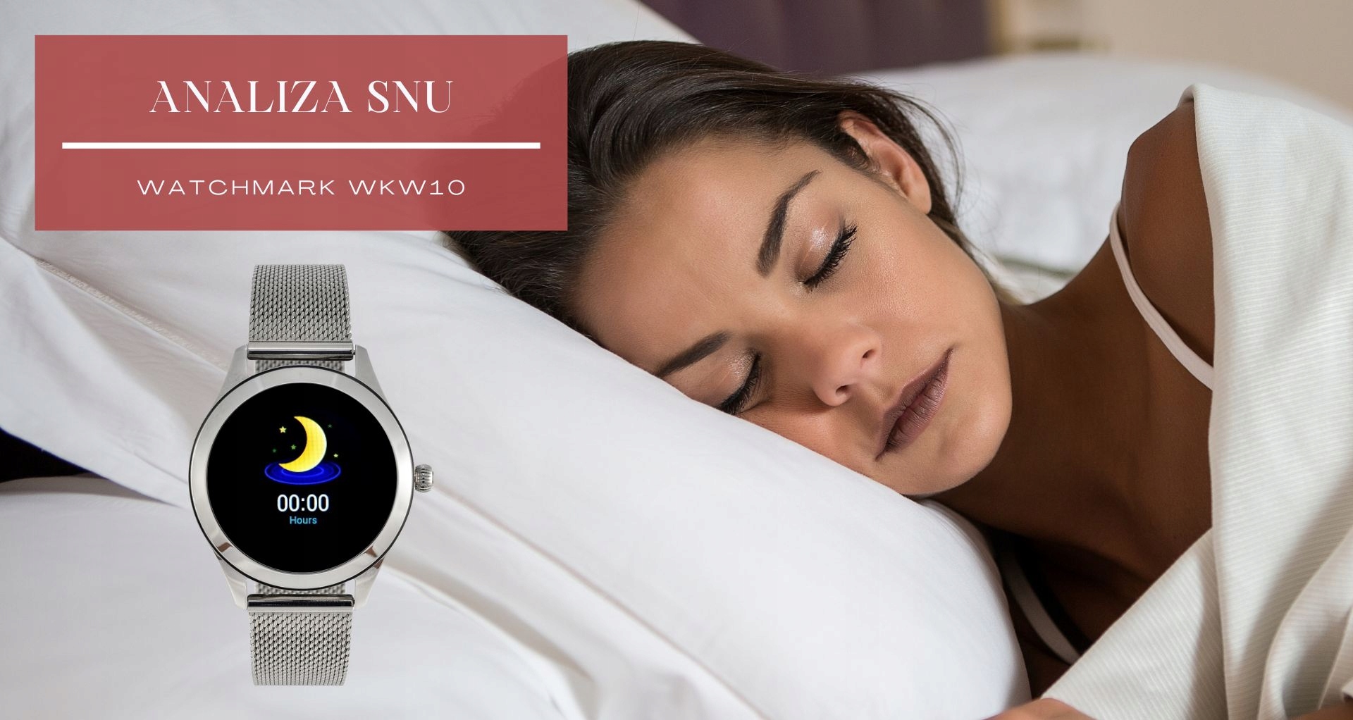 Damski Smartwatch srebrny Watchmark WATCH Komunikacja Bluetooth