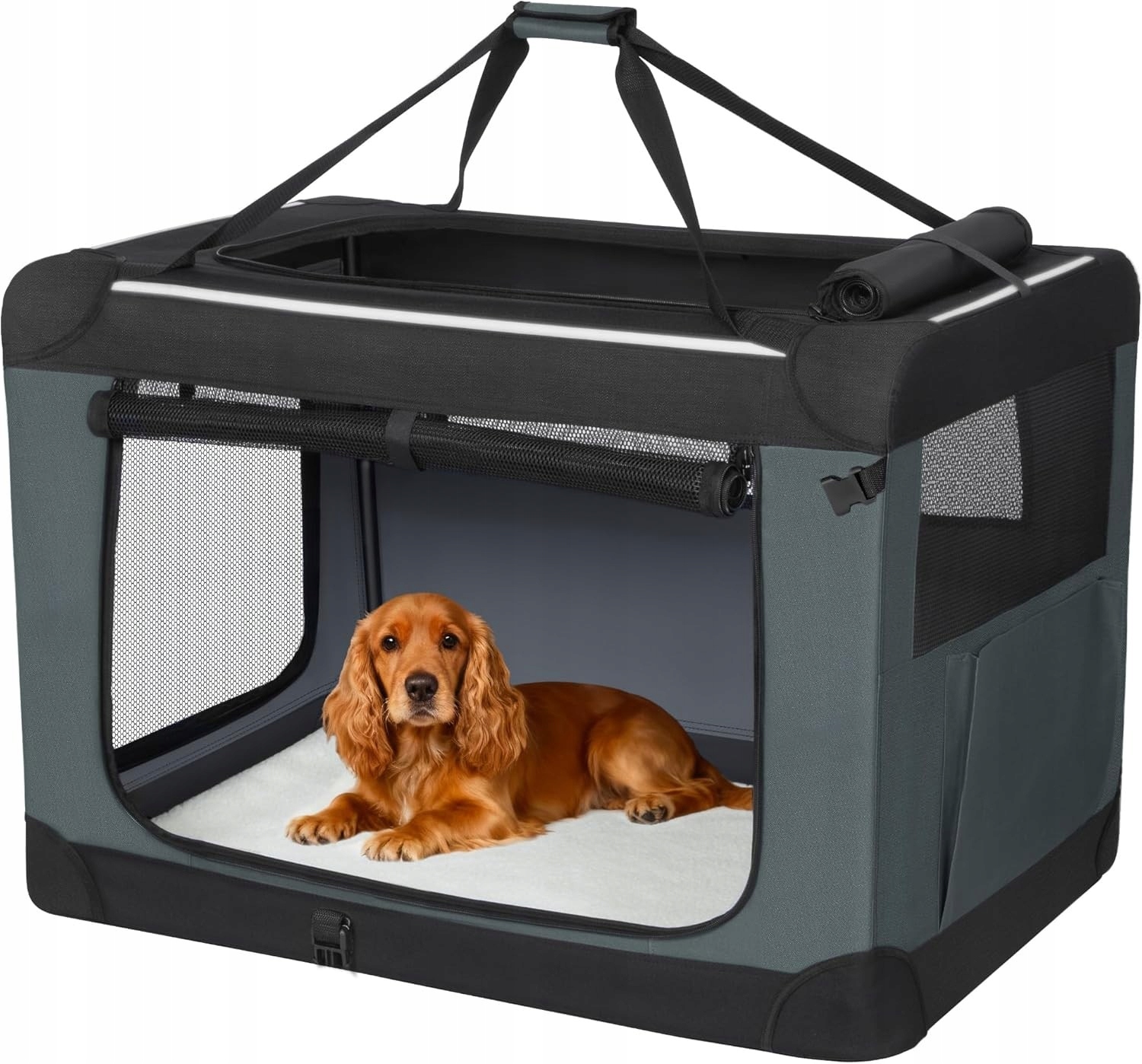 Levně Přepravka Skládací pro psy a kočky Přepravní taška L