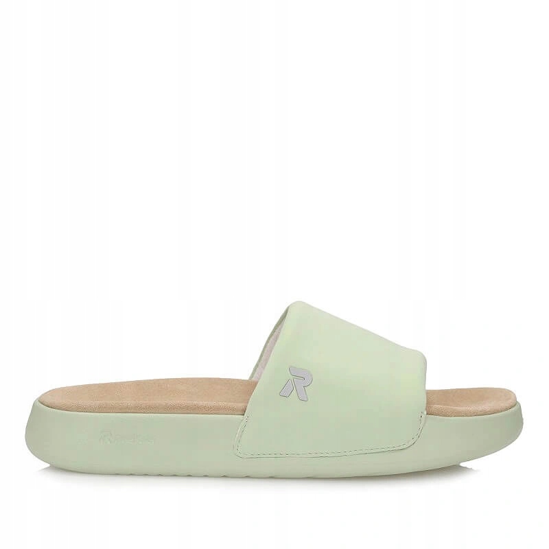 Nazouváky Rieker W3250-52 zelené, zelené, na platformě
