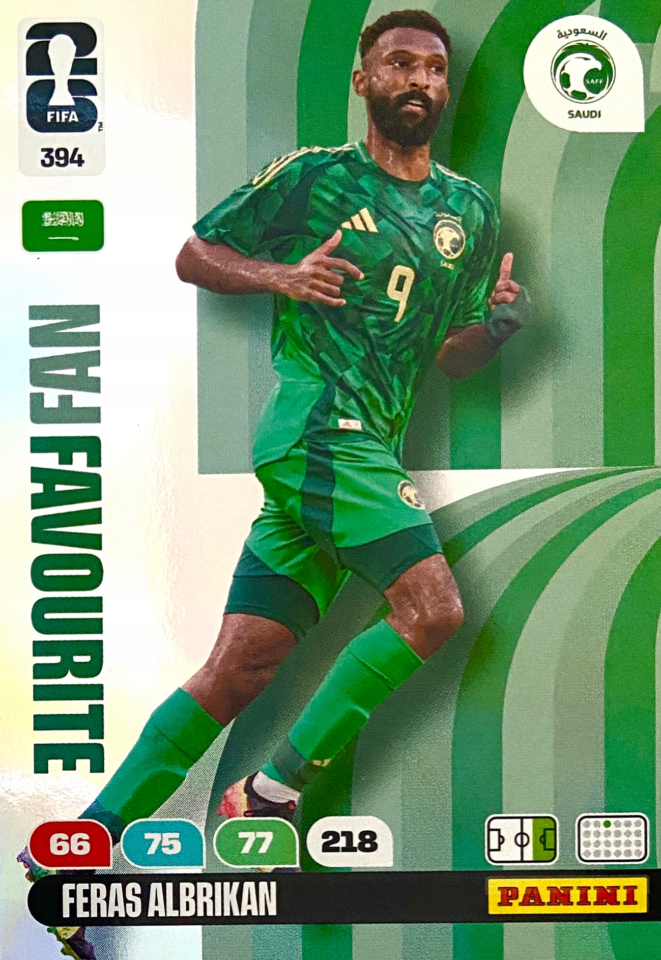 Panini Fifa World Cup 2026 karta piłkarska Fan Favourite 394 Albrikan