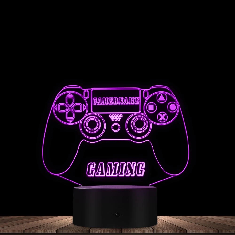 Lampka Nocna 3D LED PLAYSTATION 5 PAD Grawer Imię EAN (GTIN) 5903457873058