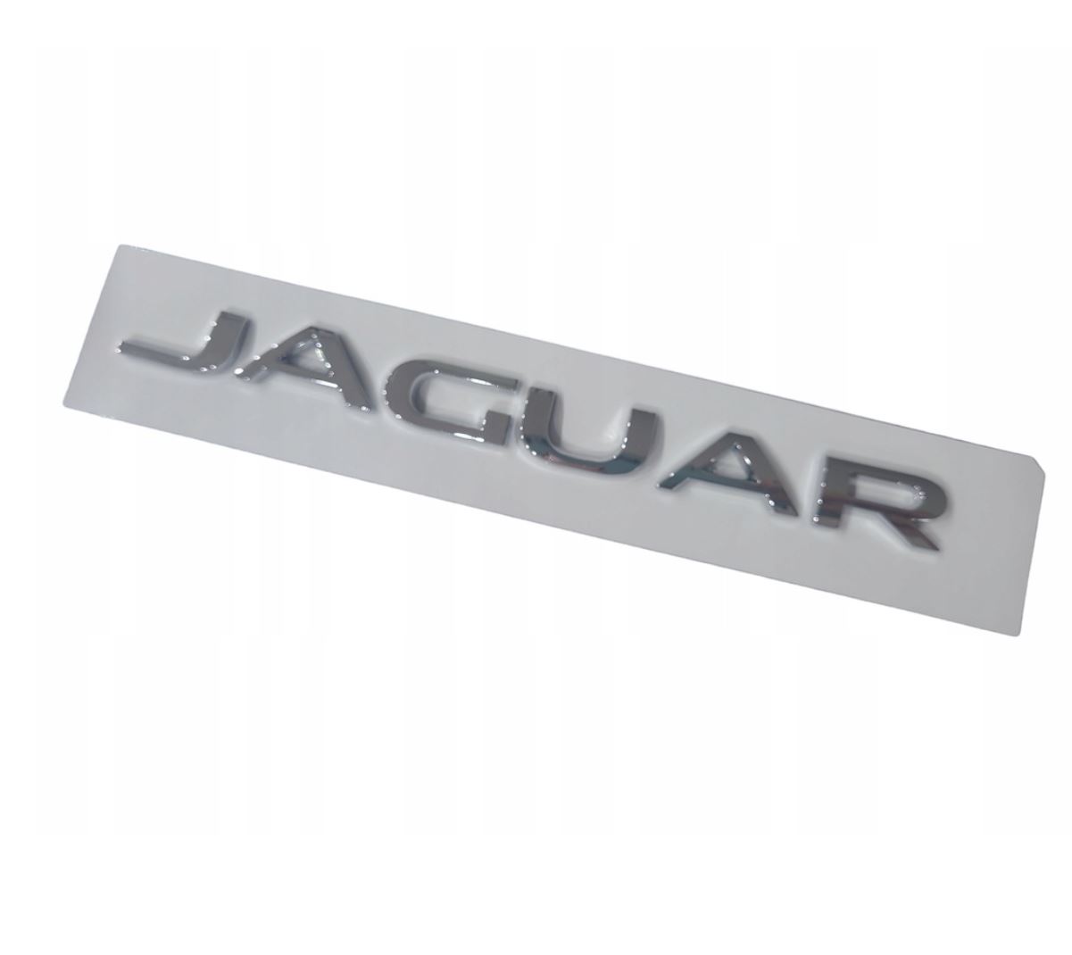 Emblemat do Jaguar Silver Glossy Na Klapę Tył Naklejka Znaczek Logo