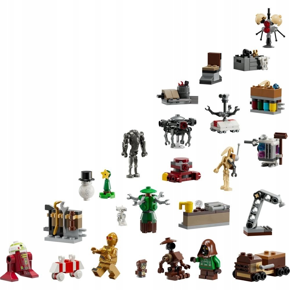 Адвент-календарь LEGO Star Wars 2025, минифигурки, дроиды и мини-модели, от 6 лет — фото 4